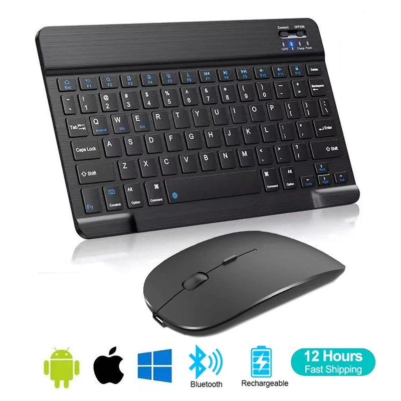Gaming Accessories Ipad - Espanhol francês bluetooth teclado sem fio