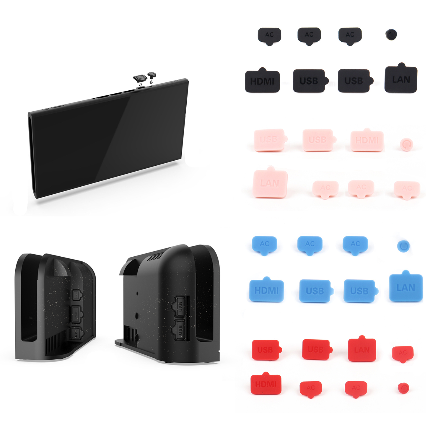 Gaming Accessories Nintendo - Anti-poeira plug silicone usb hdmi tipo