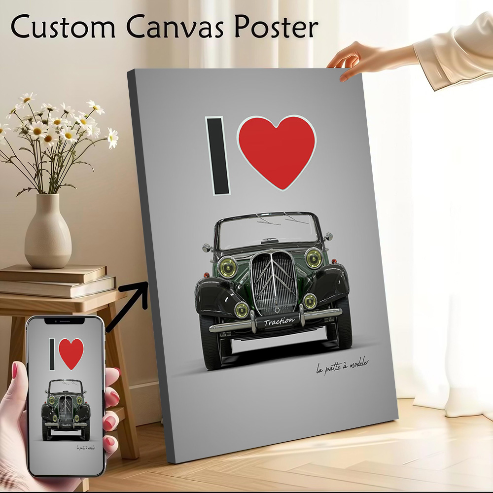 Gaming Accessories Decor - Pôster de Lona Impresso 'I Love