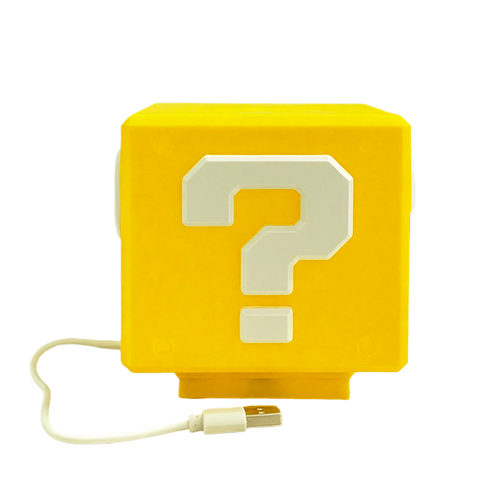 Gaming Accessories Decor - Luminária Bloco de Perguntas 2026 com