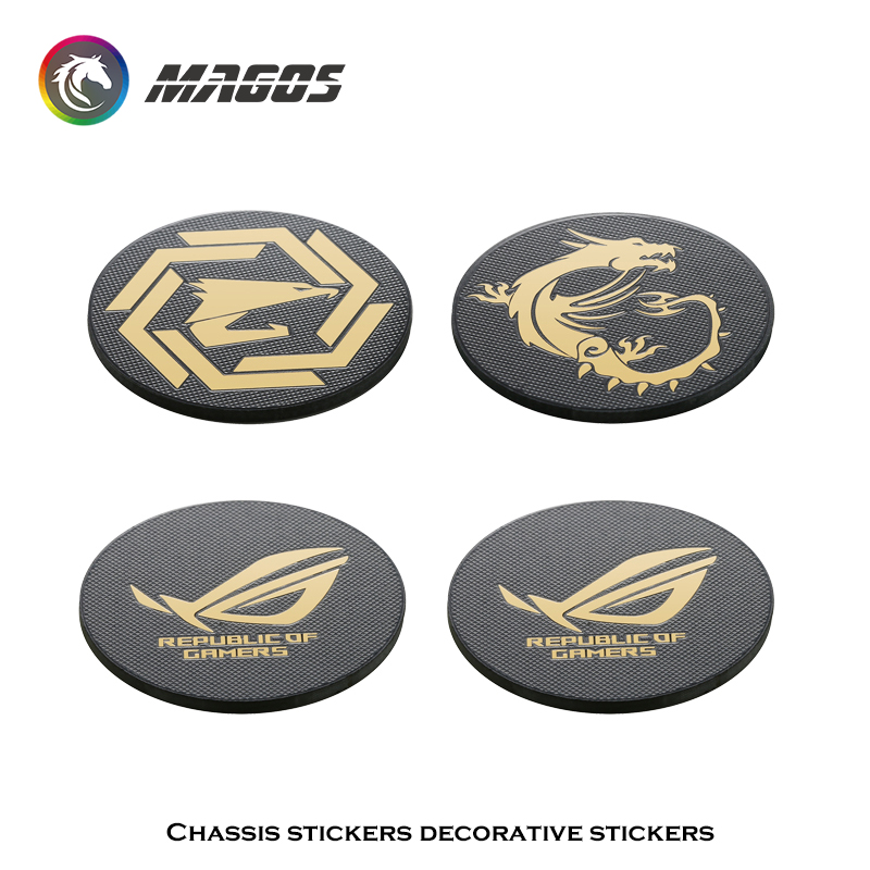 Gaming Accessories Decor - Adesivo de metal para ventilador de