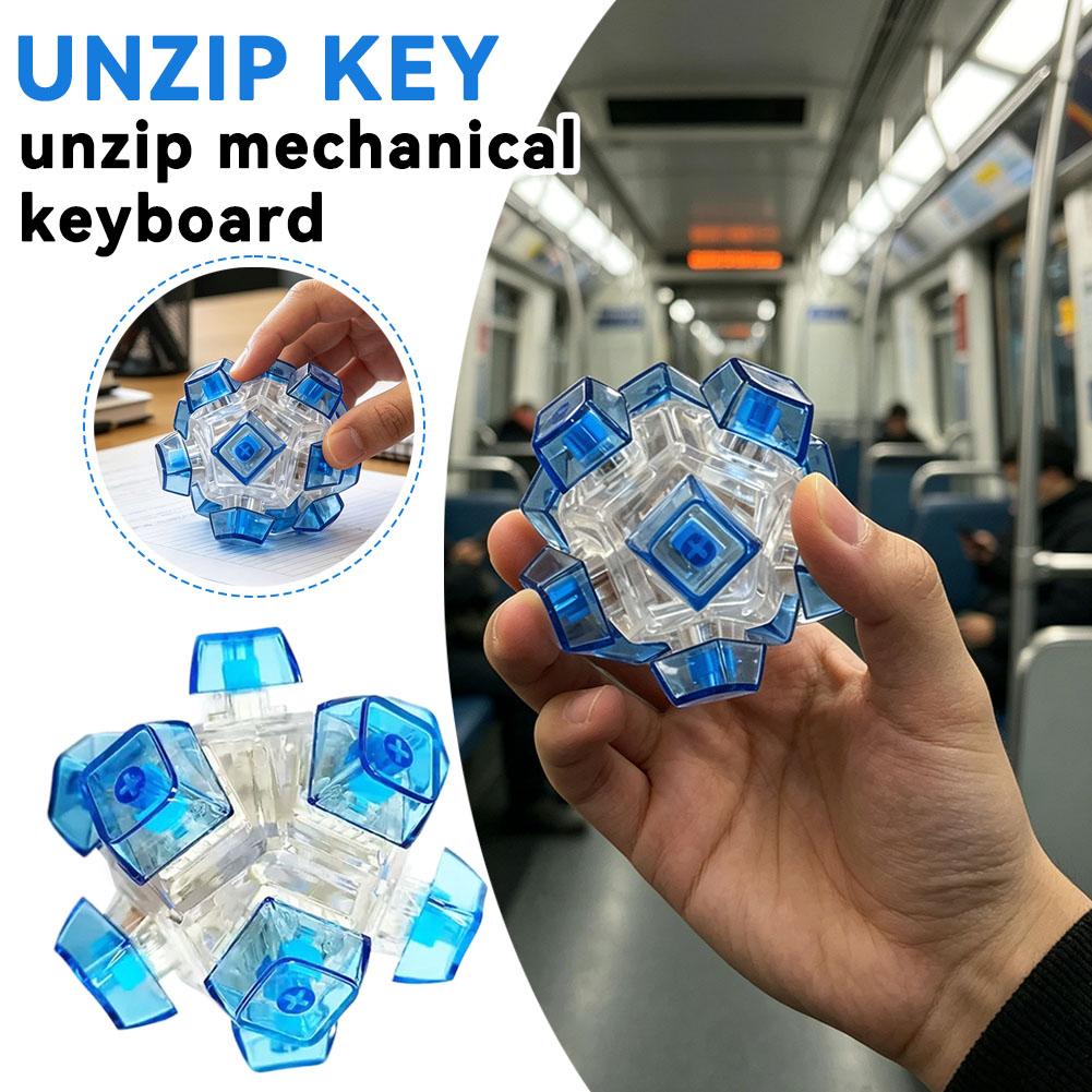 Keyboard Switch Tester - Brinquedo Fidget Criativo de 12 Lados