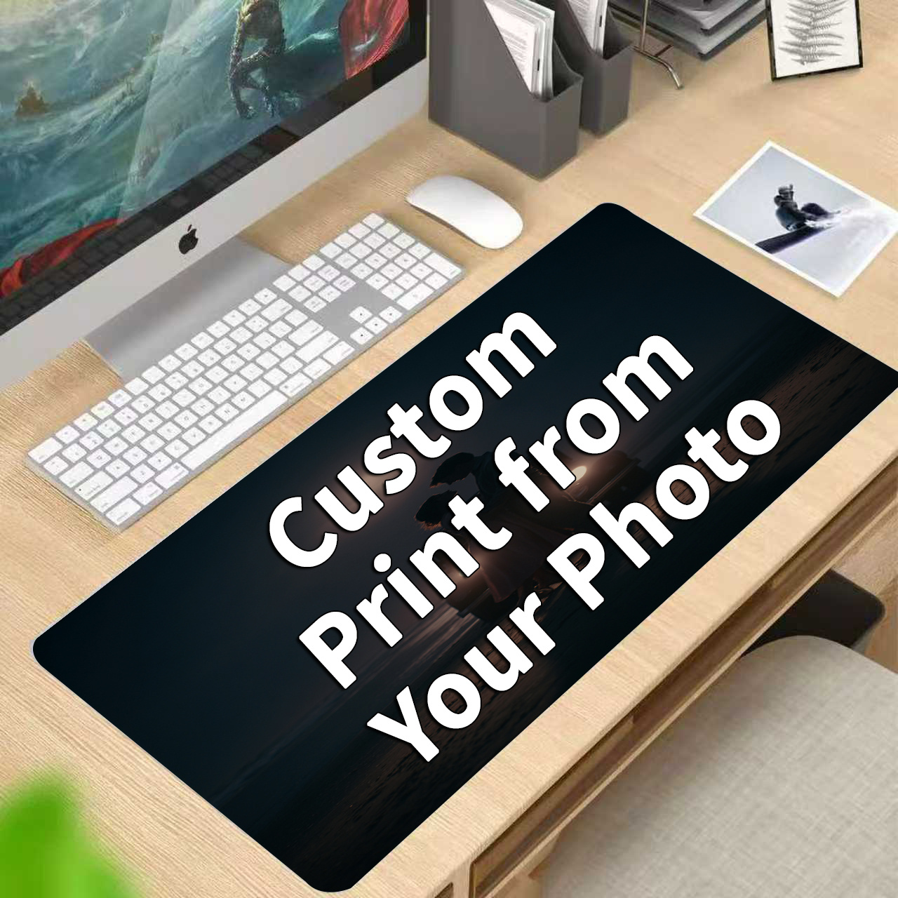 Gaming Accessories Decor - Mouse Pad Personalizado com Foto, Mouse