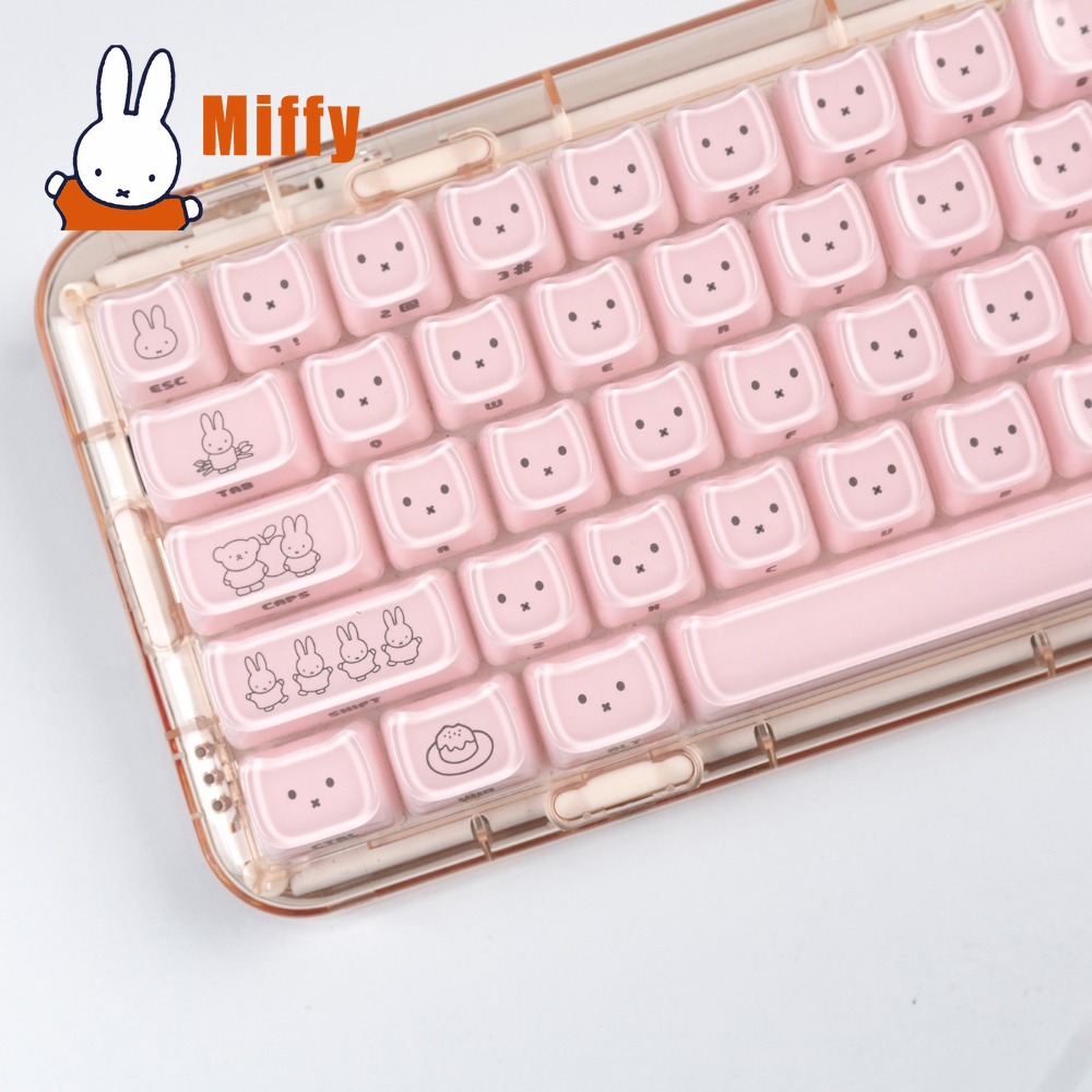 Teclas Kawaii Miffy: Keycaps d - Gaming Accessories Aesthetic avaliação e preço
