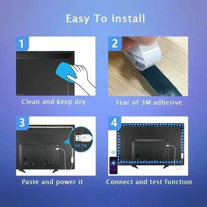 Fita de LED RGB 5050 Bluetooth - Gaming Accessories Led avaliação e preço