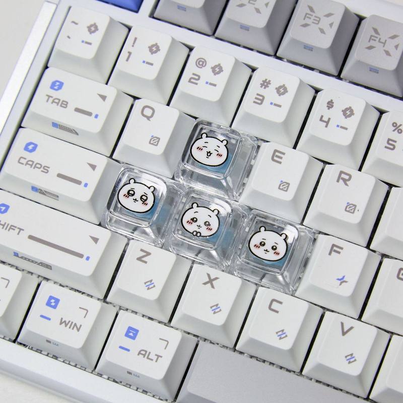 Chiikawa 4 peças de teclas per - Gaming Accessories Decor avaliação e preço