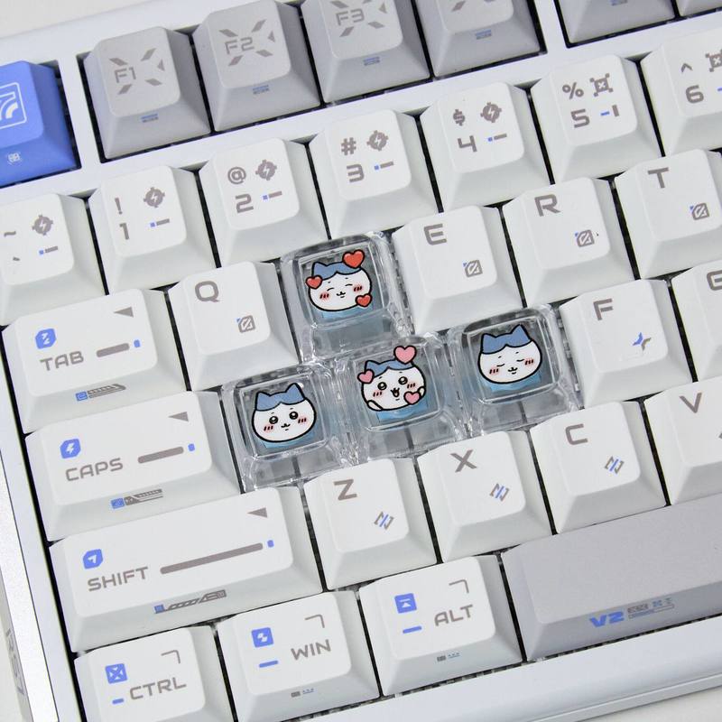 Chiikawa 4 peças de teclas per - Gaming Accessories Decor avaliação e preço