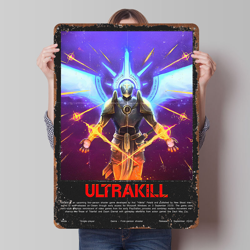Pôster Metálico do Jogo Ultrak - Gaming Accessories Europe avaliação e preço